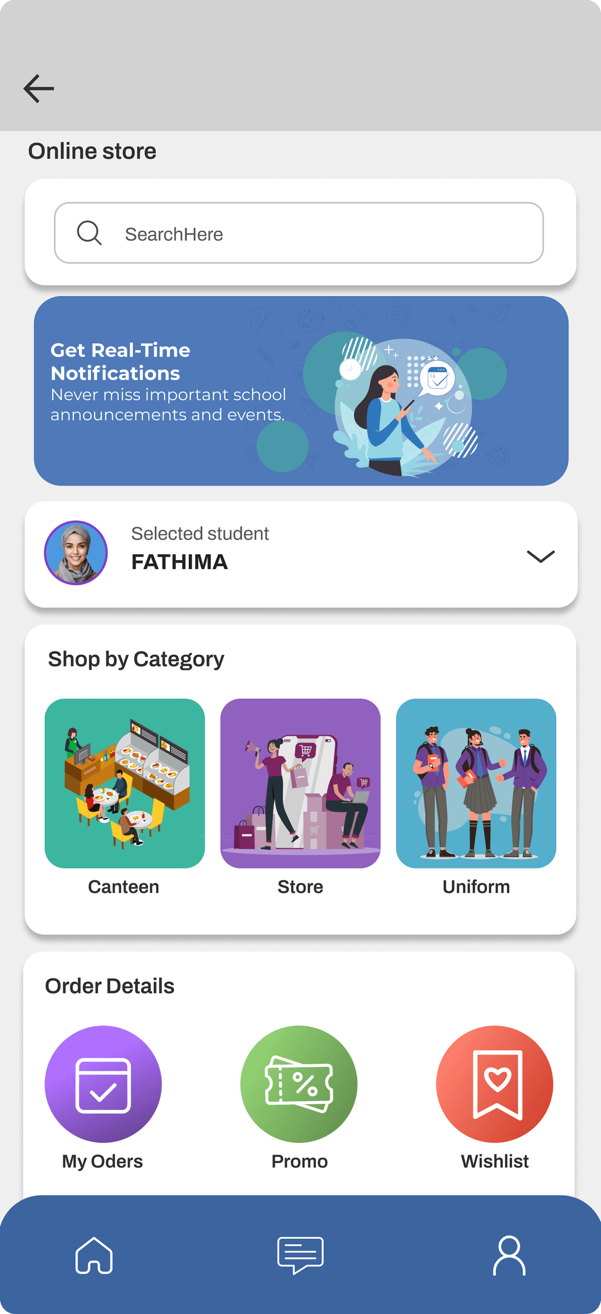 eduêgate Online Store Interface
