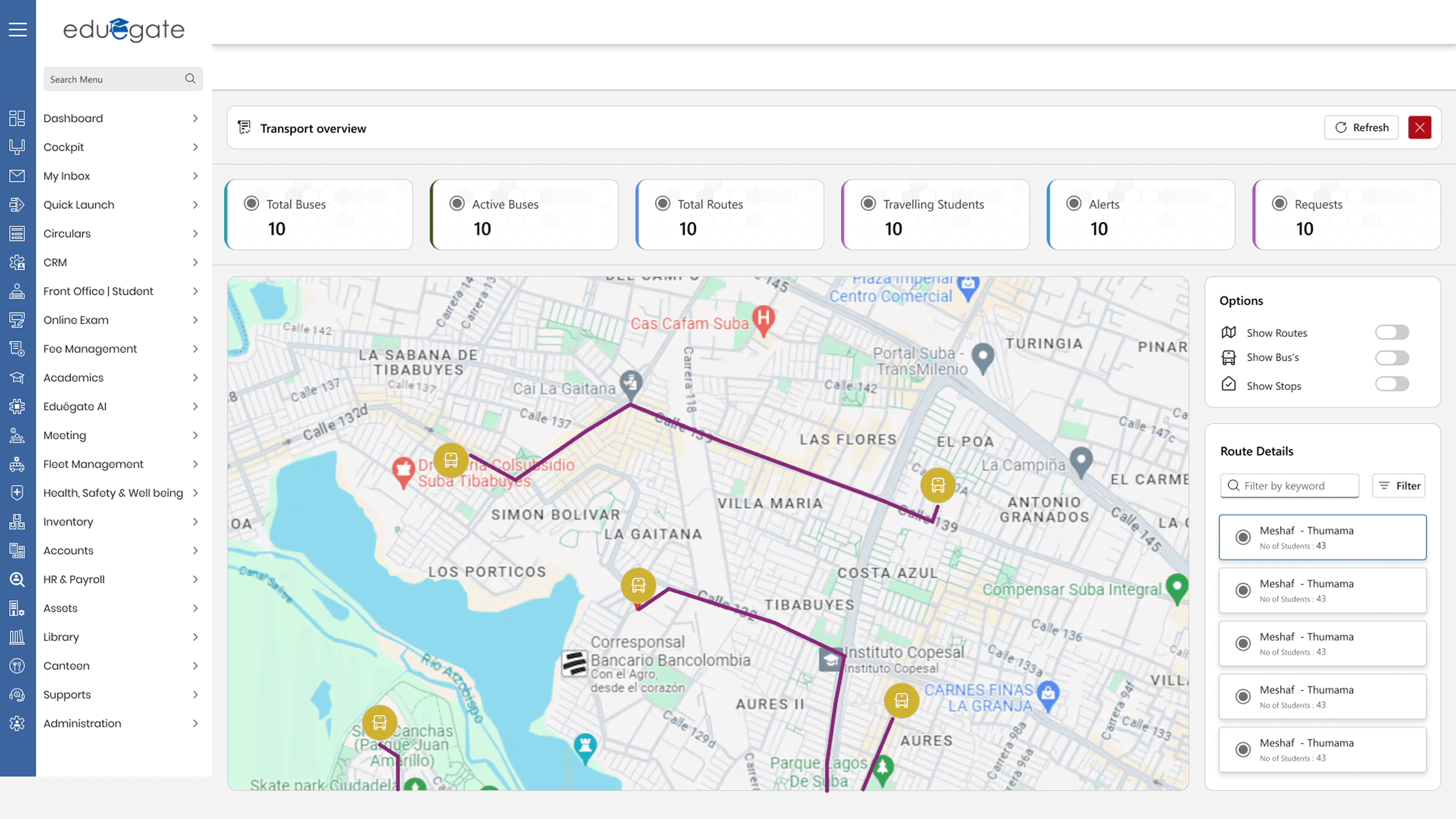 Live Location Dashboard