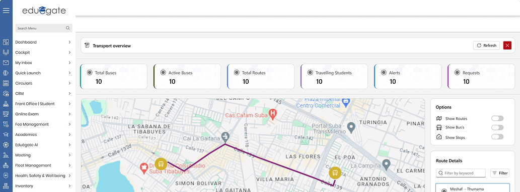 EdueTransafe Dashboard Preview